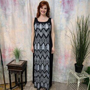 📌Elie McCarthny Soft Flowing Sleeveless Plus Size Maxi Dress